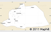 Classic Style Simple Map of NGouma, single color outside