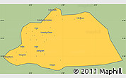 Savanna Style Simple Map of NGouma, cropped outside
