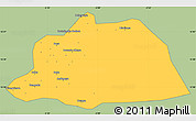 Savanna Style Simple Map of NGouma, single color outside