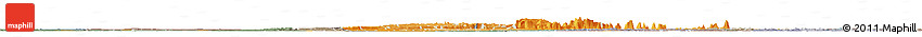 Political Shades Horizon Map of Mopti, semi-desaturated