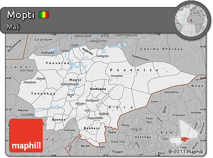 Gray Map of Mopti