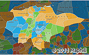 Political Map of Mopti, darken