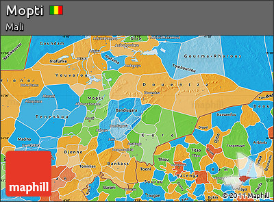 Political Map of Mopti