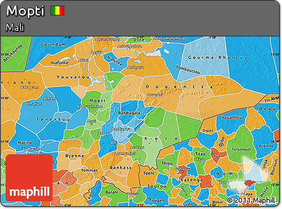 Political Map of Mopti