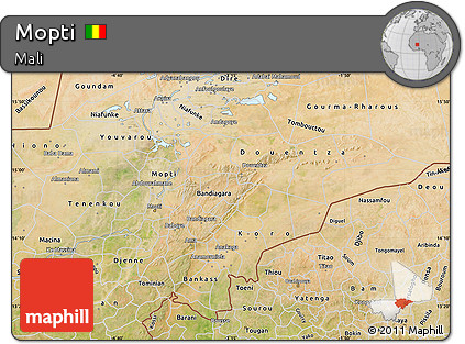 Satellite Map of Mopti