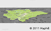 Physical Panoramic Map of Mopti, darken, desaturated