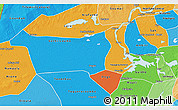 Political 3D Map of Youvarou, political shades outside