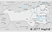 Silver Style 3D Map of Youvarou