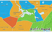 Political 3D Map of Guidio