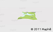 Physical Panoramic Map of Guidio, cropped outside