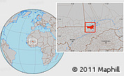 Gray Location Map of Youvarou