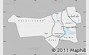Gray Map of Youvarou, single color outside