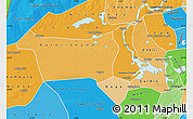 Political Shades Map of Youvarou