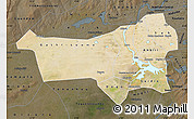 Satellite Map of Youvarou, darken