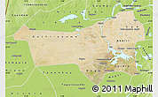 Satellite Map of Youvarou, physical outside