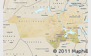 Satellite Map of Youvarou, shaded relief outside