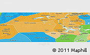 Political Shades Panoramic Map of Youvarou