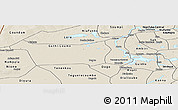 Shaded Relief Panoramic Map of Youvarou