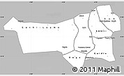 Gray Simple Map of Youvarou, single color outside