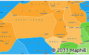 Political Shades Simple Map of Youvarou
