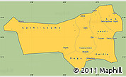 Savanna Style Simple Map of Youvarou, cropped outside