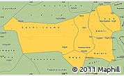 Savanna Style Simple Map of Youvarou