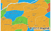 Political 3D Map of Baraoueli