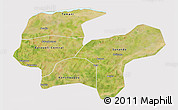 Satellite 3D Map of Baraoueli, cropped outside