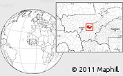 Blank Location Map of Baraoueli