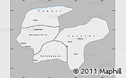 Gray Map of Baraoueli, single color outside