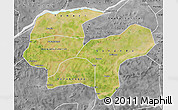 Satellite Map of Baraoueli, desaturated