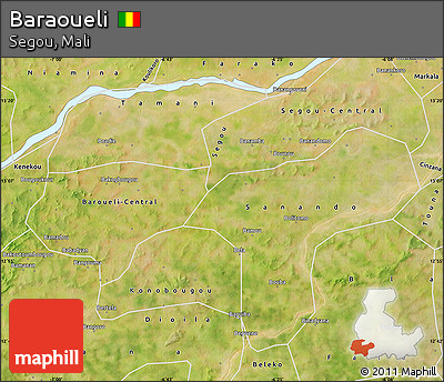 Satellite Map of Baraoueli