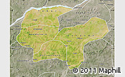 Satellite Map of Baraoueli, semi-desaturated