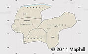 Shaded Relief Map of Baraoueli, cropped outside