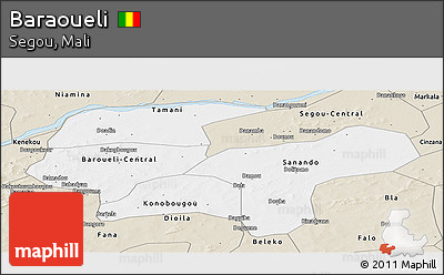 Classic Style Panoramic Map of Baraoueli