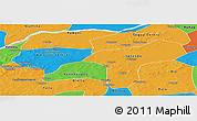 Political Panoramic Map of Baraoueli