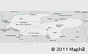 Silver Style Panoramic Map of Baraoueli