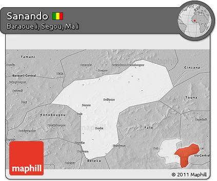 Gray 3D Map of Sanando