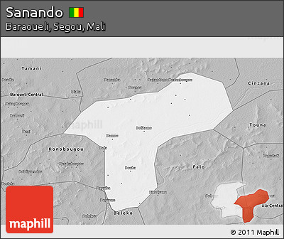 Gray 3D Map of Sanando