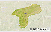 Satellite 3D Map of Sanando, lighten