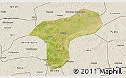 Satellite 3D Map of Sanando, shaded relief outside
