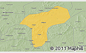 Savanna Style 3D Map of Sanando
