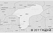 Silver Style 3D Map of Sanando