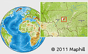 Physical Location Map of Sanando, highlighted parent region