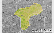 Satellite Map of Sanando, desaturated