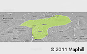 Physical Panoramic Map of Sanando, desaturated