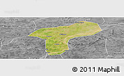 Satellite Panoramic Map of Sanando, desaturated