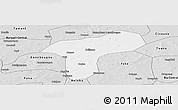 Silver Style Panoramic Map of Sanando