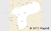 Classic Style Simple Map of Sanando