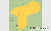Savanna Style Simple Map of Sanando